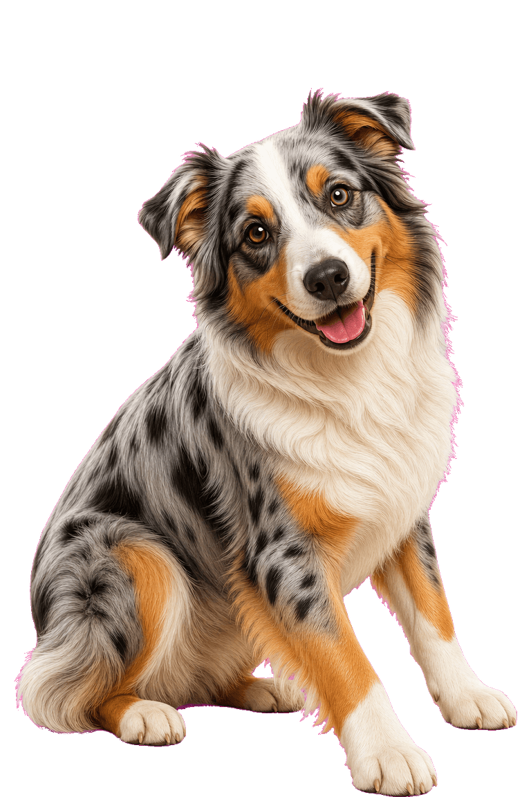 Australian Shepherd Illustration