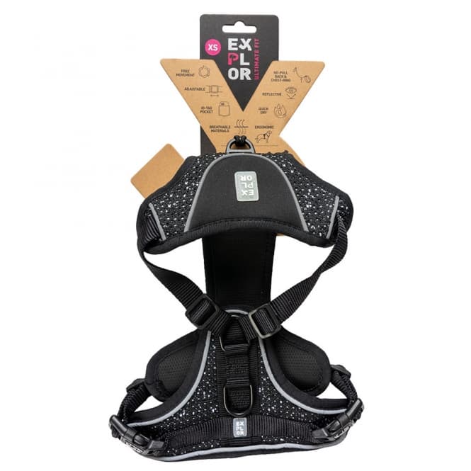 Duvoplus EXPLOR Ultimate Fit No-Pull-Geschirr - granite black