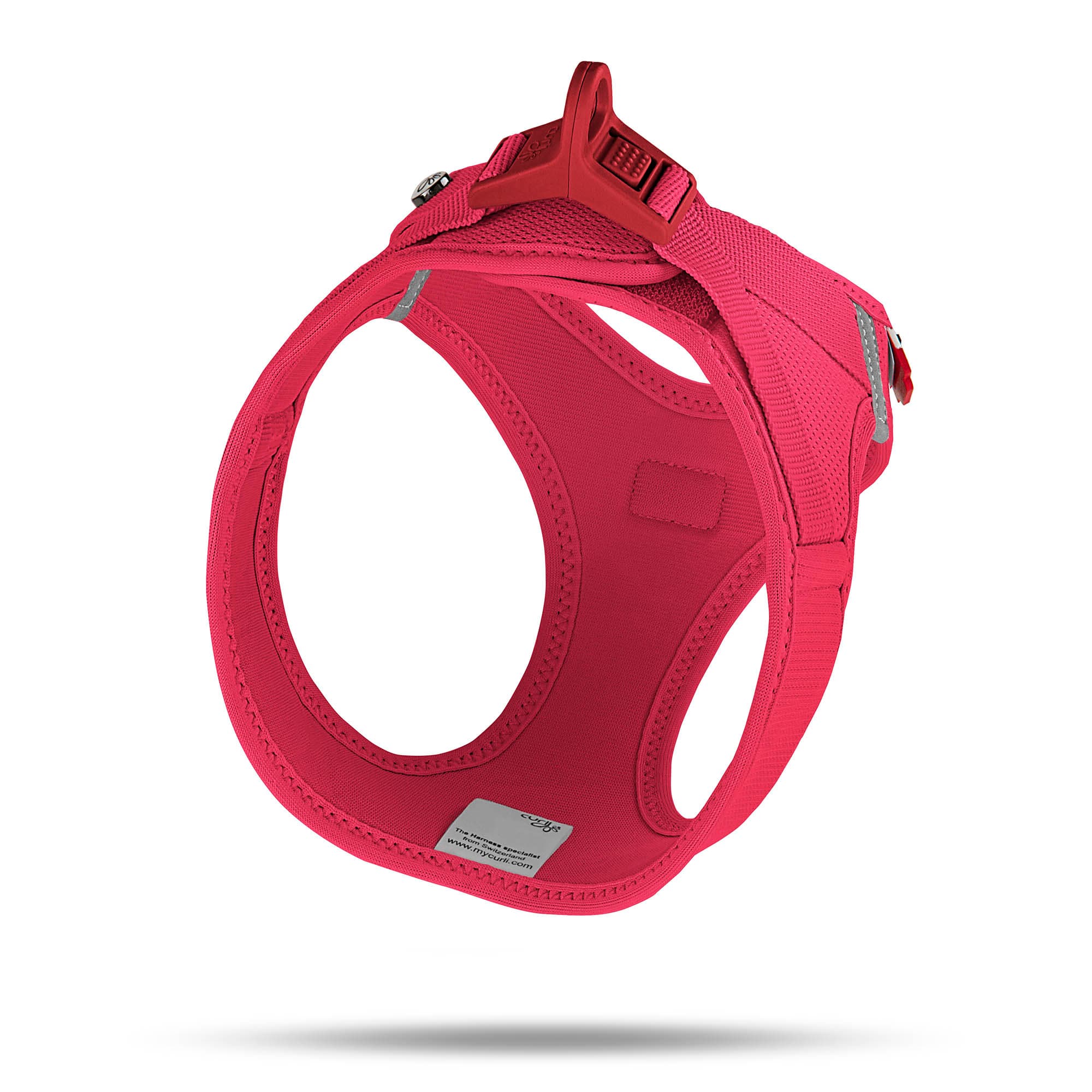 Curli Clasp Vest Geschirr Air-Mesh – Rot