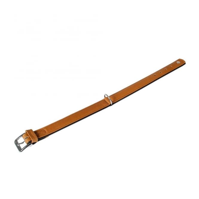 Karlie Halsband Elegance Kalbsleder – Cognac/Schwarz