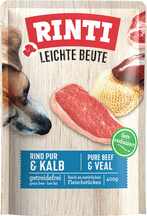 Rinti Leichte Beute Rind Pur + Kalb – 10 × 400 g