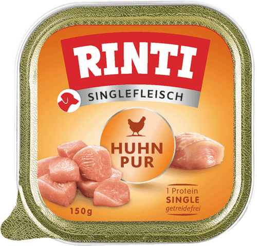 Rinti Singlefleisch Huhn Pur – 10 × 150 g