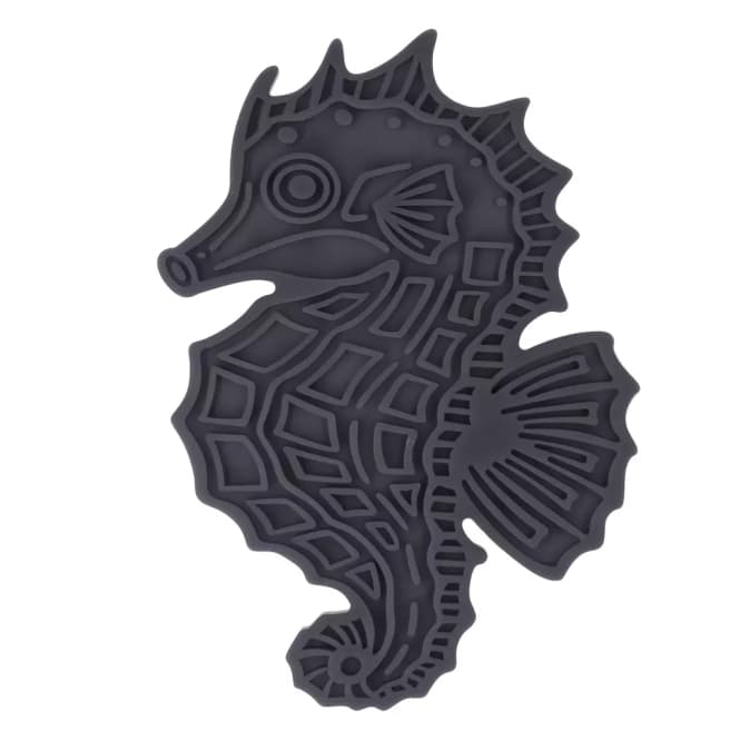 Lick Mat Seahorse - grau