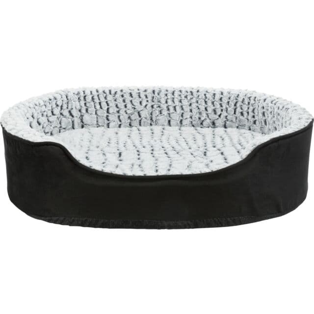 Trixie Vital Bett Lino, oval - schwarz/grau