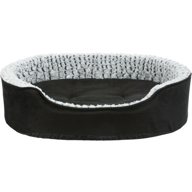 Trixie Vital Bett Lino, oval - schwarz/grau