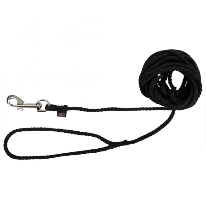 Trixie Schleppleine aus Nylon - Schwarz, 10 m