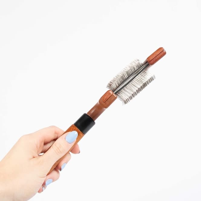 EBI Noir Japandi flexible Duo-Slickerbürste