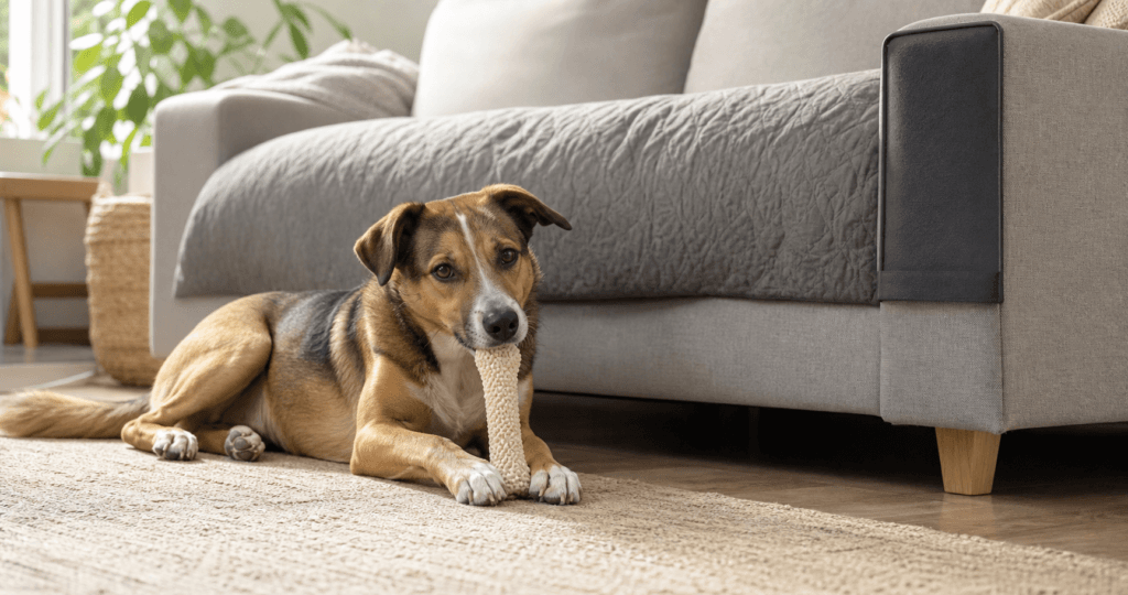 Hund kaut Möbel an: Kauen umlenken, Wohnung retten